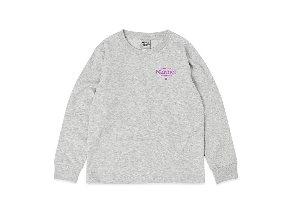 Marmot Kids Gifted L/S T-Shirts "Heather Gray"