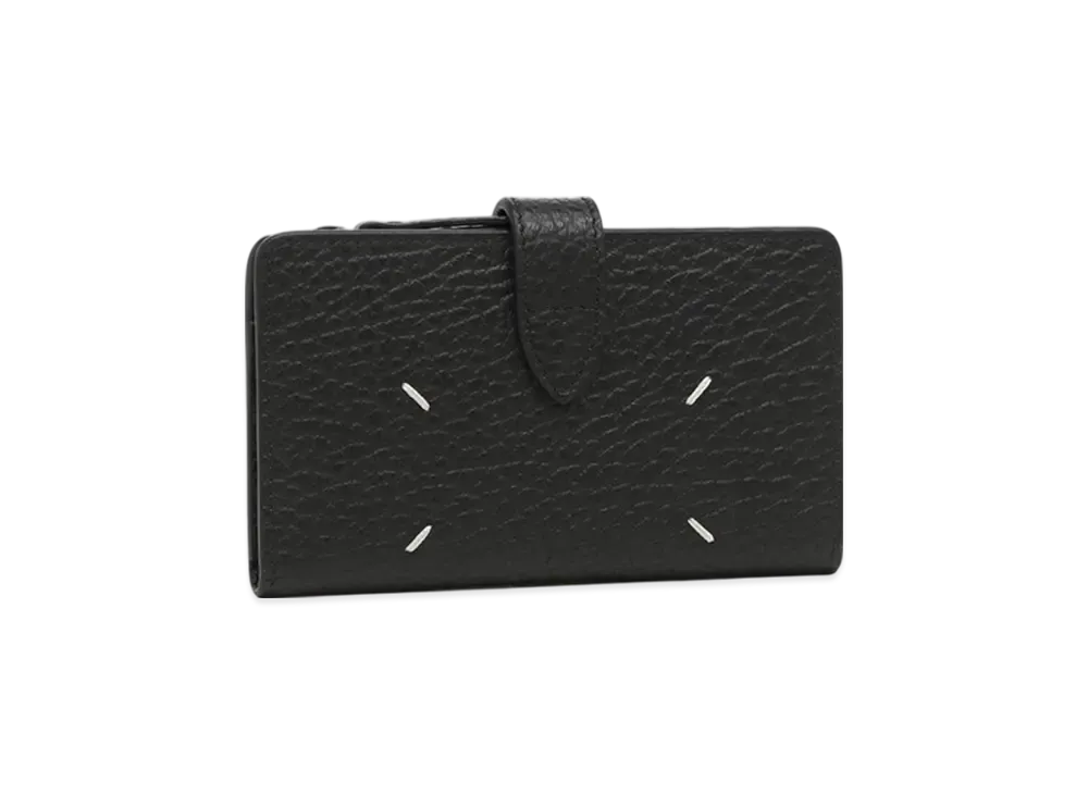 Maison Margiela Fragment Case 4 Stitches Zip Wallet "Black" "Black"