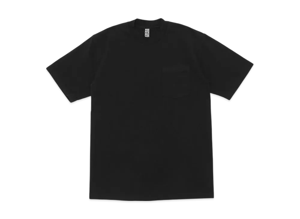 Los Angeles Apparel 6.5 OZ Garment Dye Pocket T-Shirt "Black"