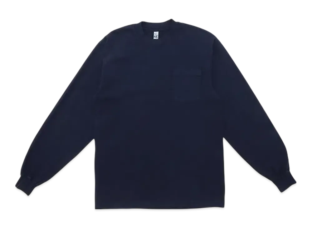 Los Angeles Apparel 6.5 OZ L/S Garment Dye Pocket T-Shirt "Navy"