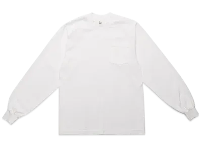 Los Angeles Apparel 6.5 OZ L/S Garment Dye Pocket T-Shirt "White"