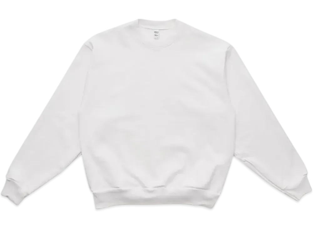 Los Angeles Apparel 14 OZ Heavy Fleece Crewneck Pullover "White"
