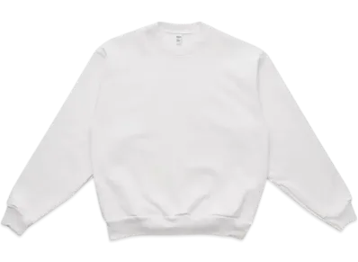 Los Angeles Apparel 14 OZ Heavy Fleece Crewneck Pullover "White"
