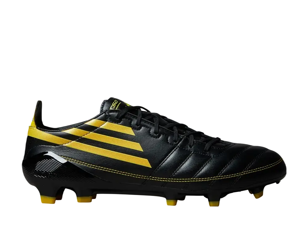adidas F50 Elite 2010 Leather FG "Core Black/Yellow/Utility Yellow"