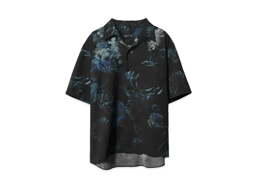 LAD MUSICIAN SPUN LAWN MONE HANA O/C SS SHIRT "BLUE"