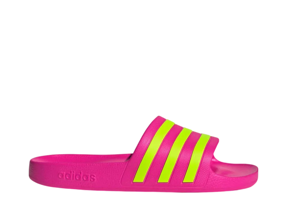 adidas Women's Adilette Aqua "Shock Pink/Solar Slime"