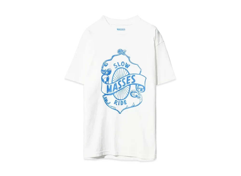 MASSES T-SHIRT SLOW RIDE "WHITE"