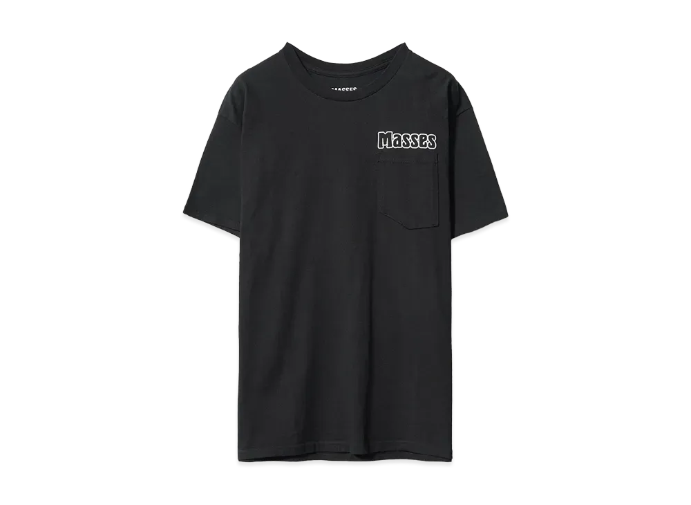 MASSES T-SHIRT SKULL HAT "BLACK"