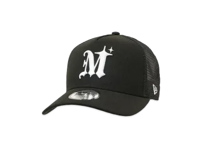 NEWERA x MLVINCE 9FORTY AUTHENTIC LOGO TRUCKER CAP "BLACK"