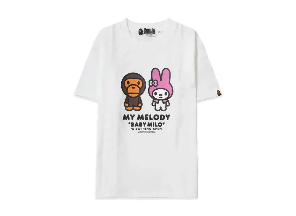 A BATHING APE Baby Milo x My Melod Tee Ladies "White"