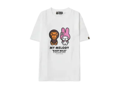 A BATHING APE Baby Milo x My Melod Tee Ladies "White"