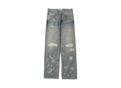 DAIRIKU Damage Straight Denim Pants "INDIGO"