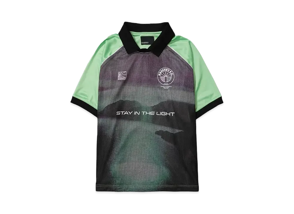 RASSVET MEN RASSVET F.C FOOTBALL JERSEY WOVEN "LIME GREEN"