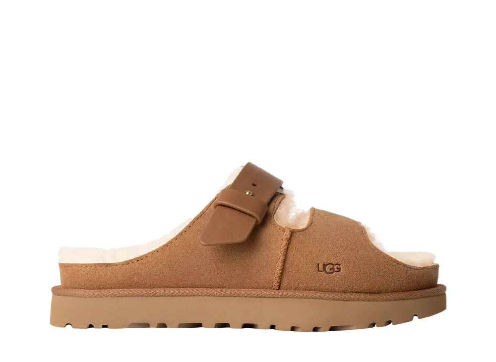 UGG Women's Greenport Strap Slide "Chestnut"