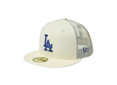 NEW ERA 59Fifty Tracker Beautiful Beach Los Angeles Dodgers "Chrome White"