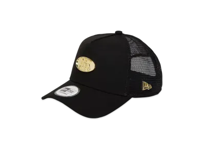 NEW ERA 9Forty A-Frame Tracker Metal Plate "Black/Gold"