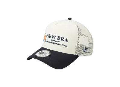 NEW ERA 9Forty A-Frame Tracker Cap Logo "Chrome/Navy"