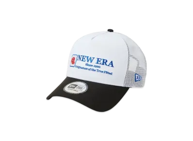 NEW ERA 9Forty A-Frame Tracker Cap Logo "White/Black"
