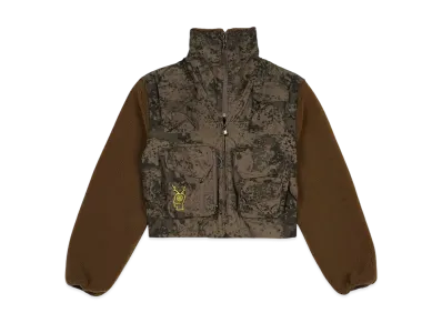 SOUTH2 WEST8 x Brain Dead Fleece Sleeve Tenkara Shirt Jacket "Brown"