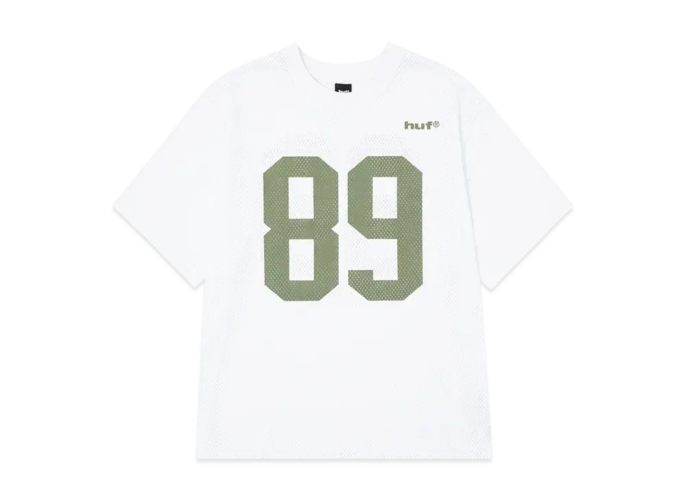 HUF Eightynine Mesh Football Crew "White"