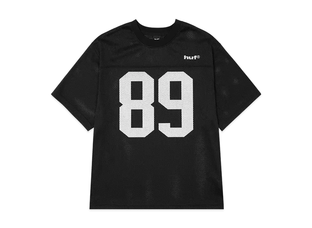 HUF Eightynine Mesh Football Crew "Black"