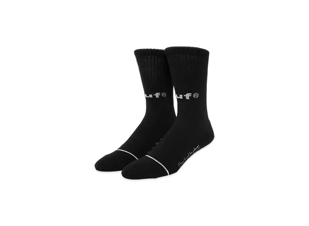 HUF Eightynine Crew Socks "Black"