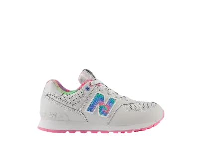 New Balance PS 574 "Grey Matter/Signal Pink"