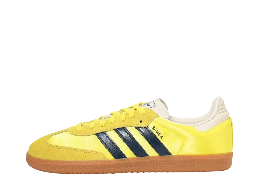 【adidas】 Samba OG W スニーカー イエロー/インディゴ ロゴ adidas Originals Women's Samba OG 