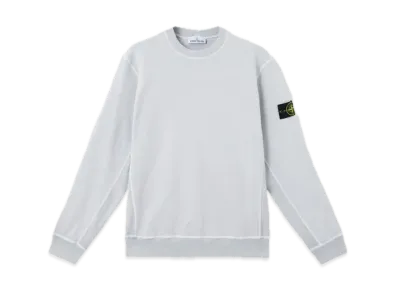 Stone Island 6100020 MALFIL FLEECE 'OLD' EFFECT "Pearl Gray"