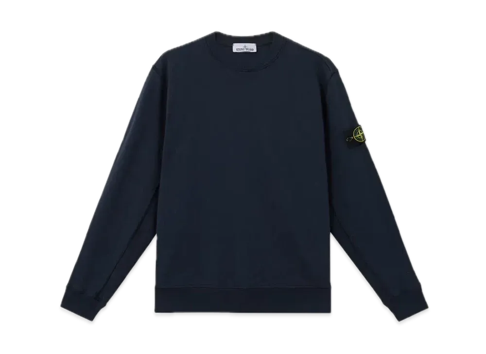 Stone Island 6100020 MALFIL FLEECE 'OLD' EFFECT "Navy Blue"