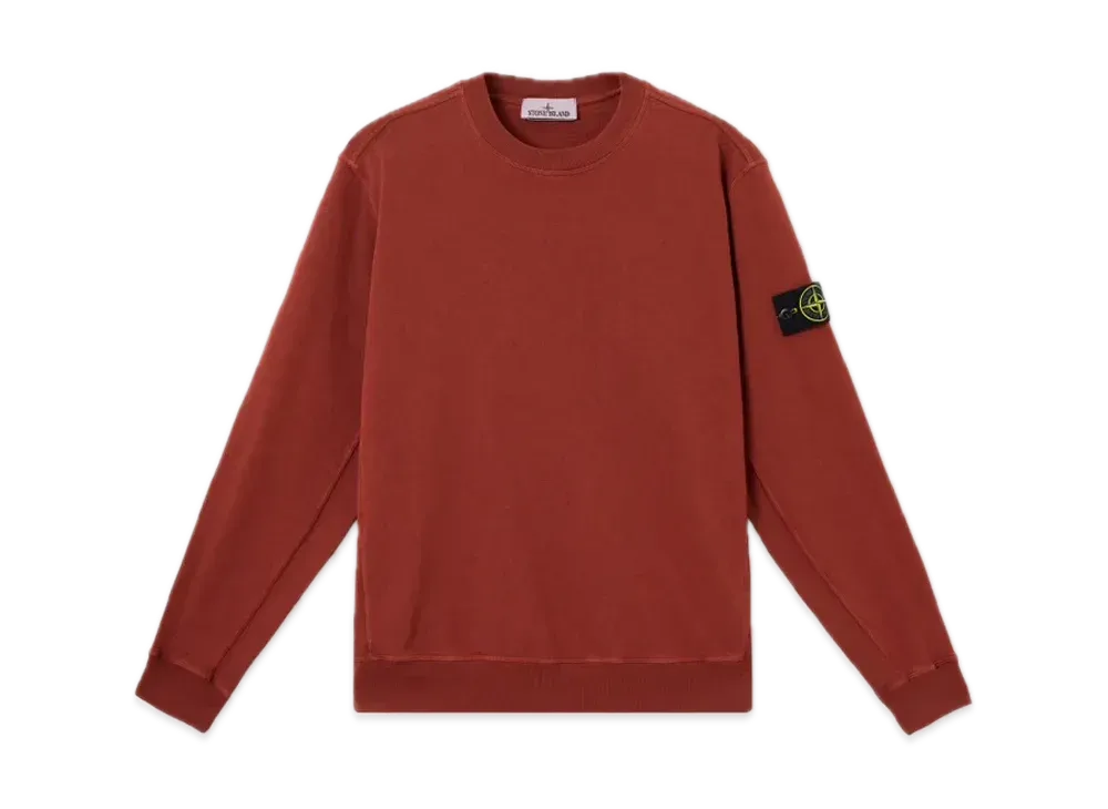 Stone Island 6100020 MALFIL FLEECE 'OLD' EFFECT  "Copper"