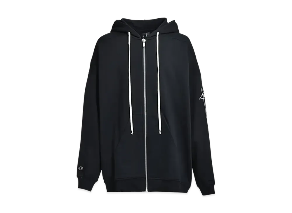 リックオウエンス x チャンピオン ジャンボ ジェイソン フーディー "ブラック"