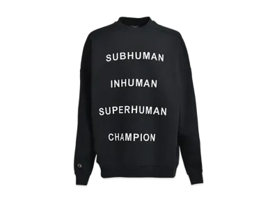 RICK OWENS x Champion Jumbo Sweat "Black"