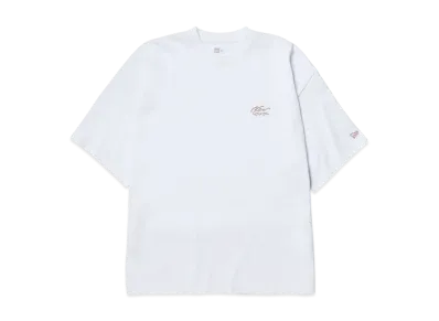 NEW ERA Short Sleeve Oversized Cotton T-shirt Handwritten Logo "White"