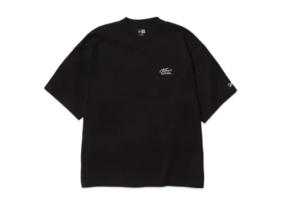NEW ERA Short Sleeve Oversized Cotton T-shirt Handwritten Logo "Black"