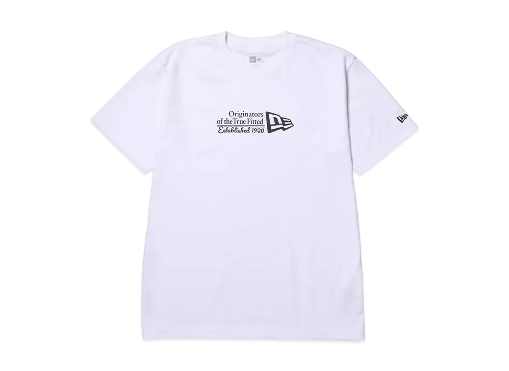 NEW ERA Short Sleeve Performance T-Shirt Flag & OOTTF Regular Fit "White"