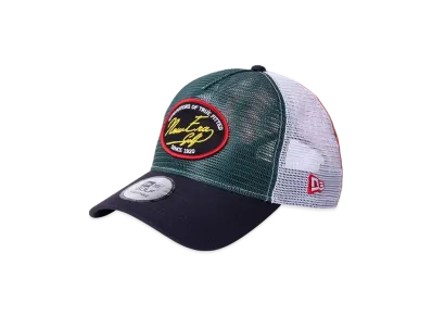 NEW ERA Golf 9Forty A-Frame Tracker All Mesh "Dark Green/White/Orange/Navy"