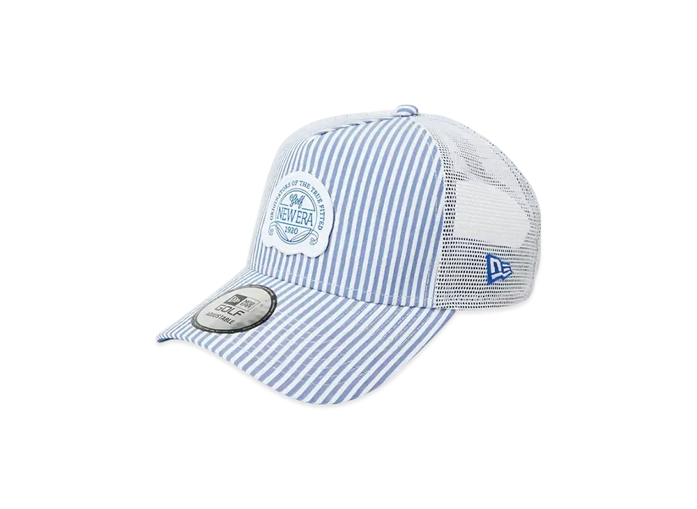 NEW ERA Golf 9Forty A-Frame Tracker Seersucker "Blue Stripe"