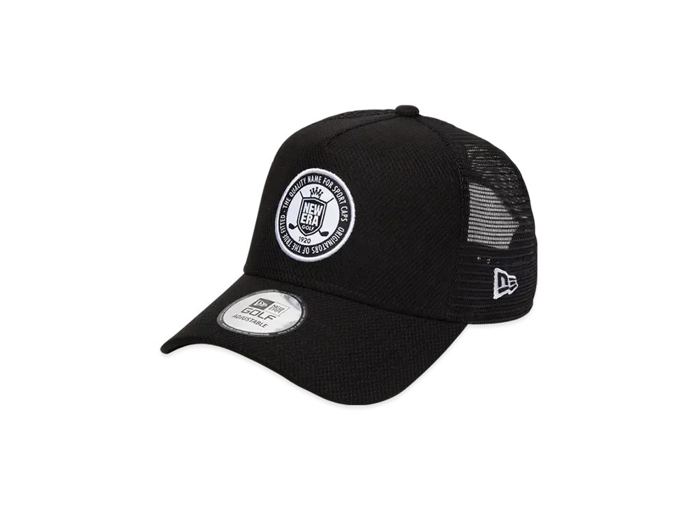 NEW ERA Golf 9Forty A-Frame Tracker Circle Patch "Black"
