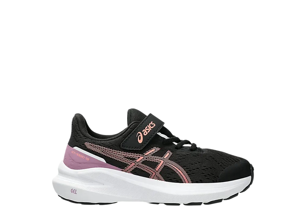 アシックス PS GT1000 13 "ブラック/サンコーラル" (キッズ)