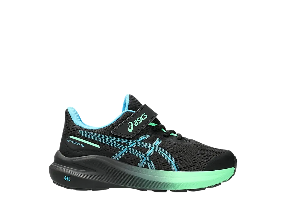 アシックス PS GT1000 13 "ブラック/デジタルアクア" (キッズ)