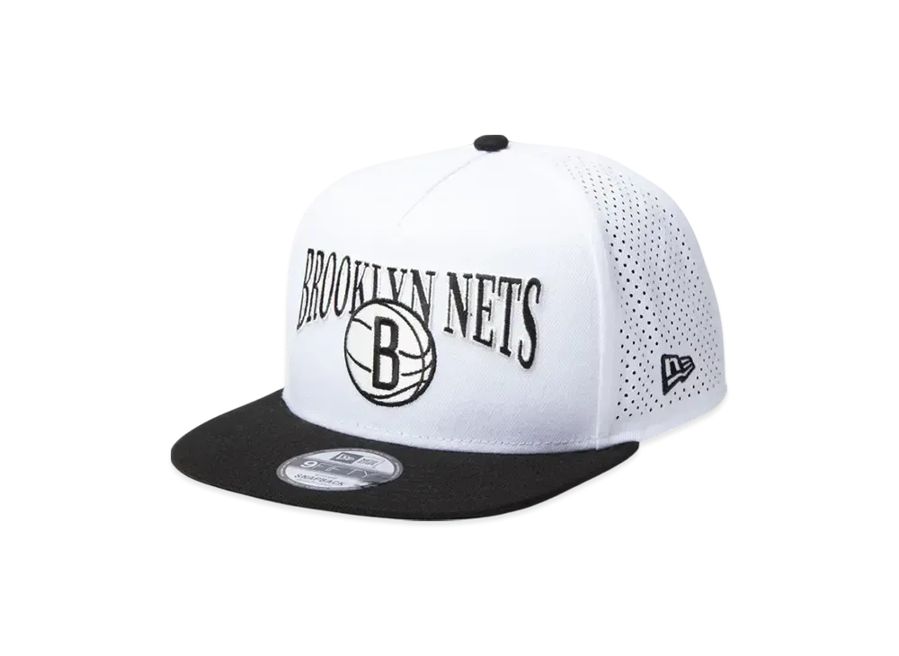 NEW ERA 9Fifty A-Frame NBA 2-Tone Brooklyn Nets "White/Black"