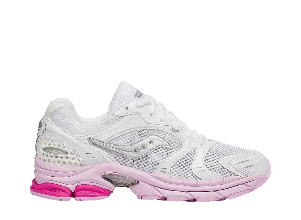 サッカニー ウィメンズ プログリッド トライアンフ4 "ホワイト/ピンク"