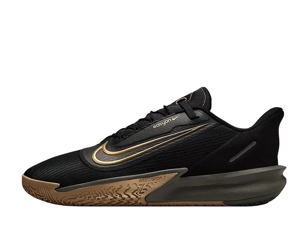 ナイキ プレシジョン7 イージーオン "ブラック/パラシュートベージュ/スモークグレー/メタリックゴールド"