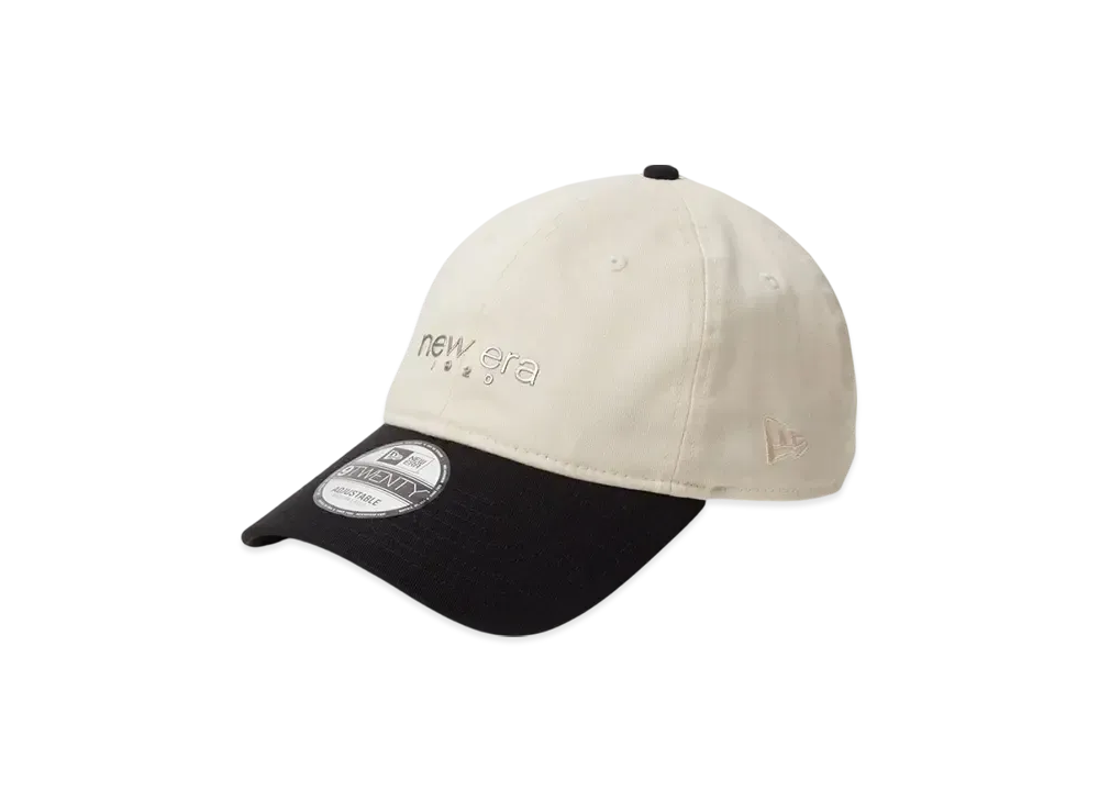 NEW ERA 9Twenty 2-Tone TPU Logo "Light Cream/Black"