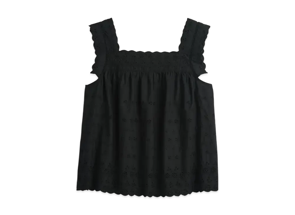 GAP x DOEN Eyelet Tops "True Black"