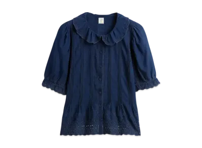 GAP x DOEN Eyelet Shirt "Medium Indigo"