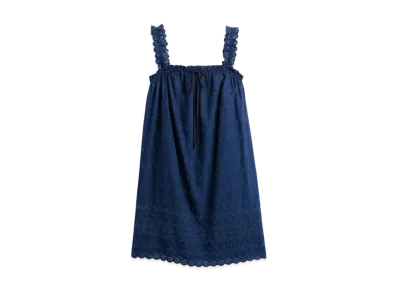 GAP x DOEN Eyelet Shift Mini One Piece "Medium Indigo"