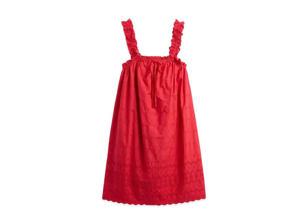 GAP x DOEN Eyelet Shift Mini One Piece "Red Light"