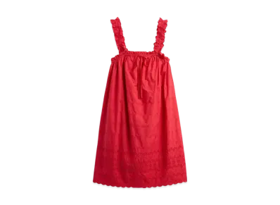 GAP x DOEN Eyelet Shift Mini One Piece "Red Light"